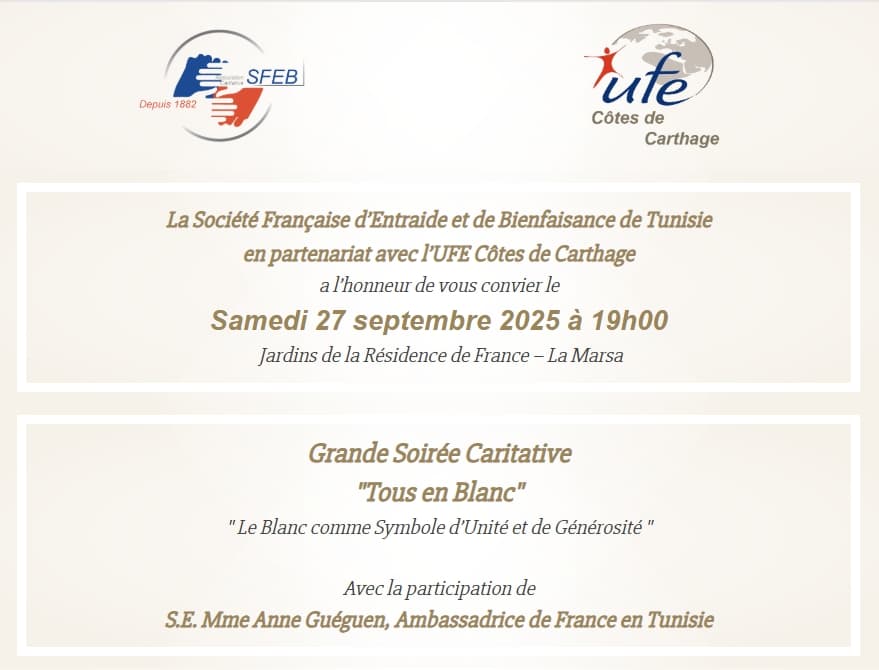 Grande Soirée Caritative "Tous en Blanc"