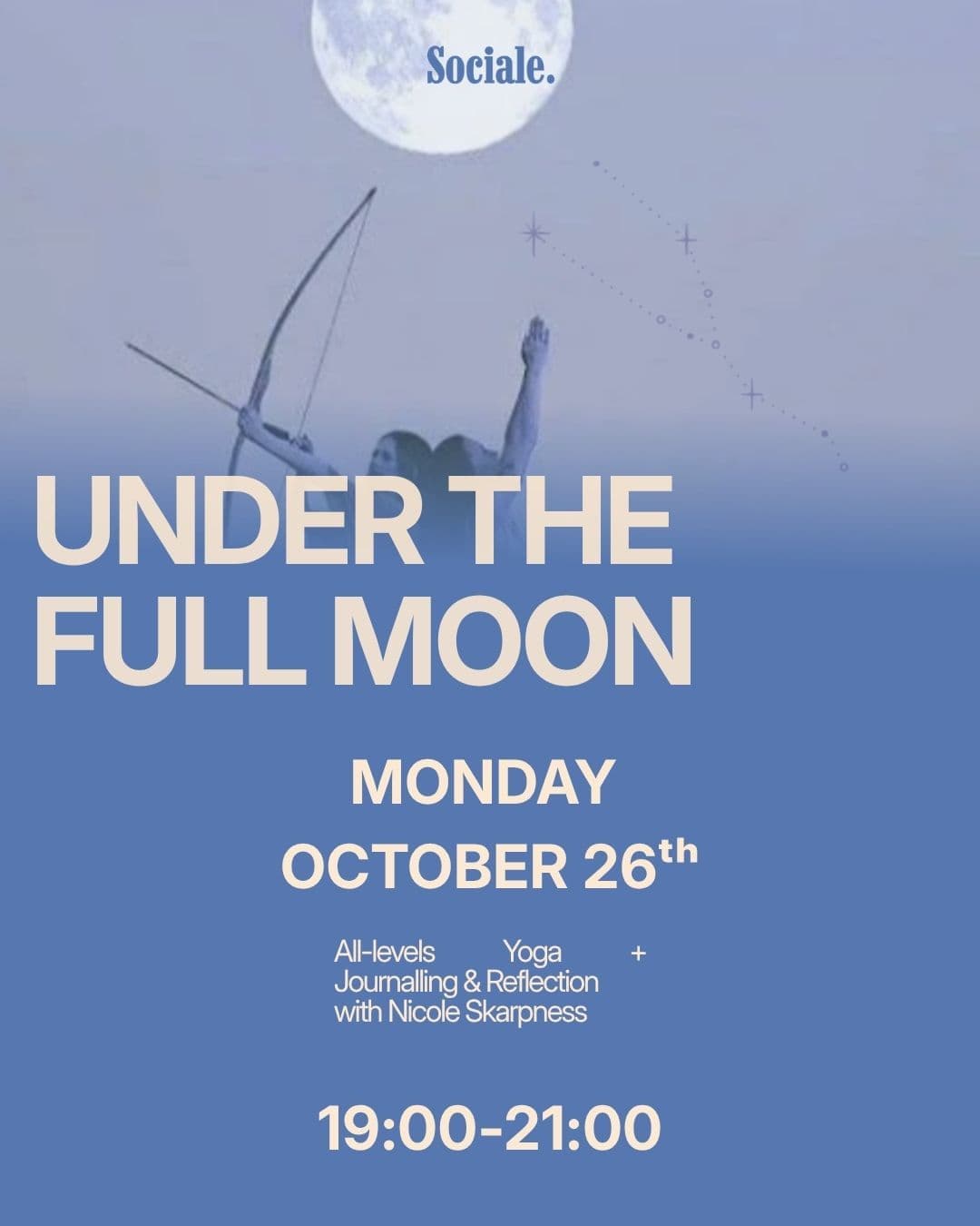 UNDER THE FULL MOON : All Level Yoga & Reflection with Nicole Skarpness