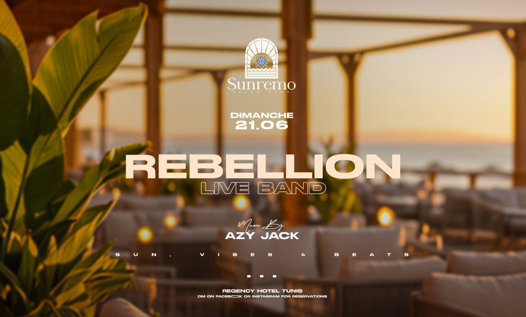Sunday Beach With Rebellion Band