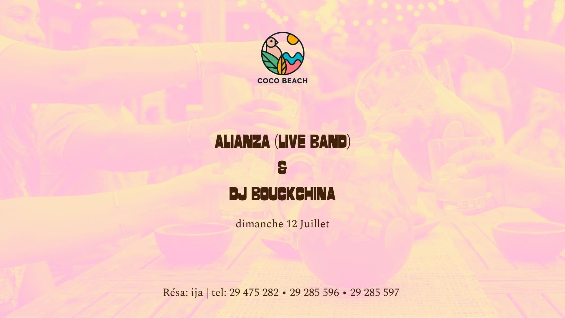 | Dimanche Alianza Live Band + DJ Bouckchina