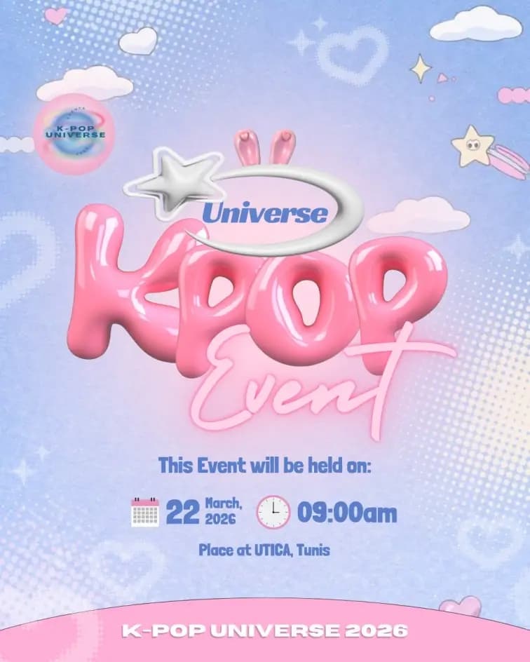 Kpop Universe Edition 5 - Event poster in Tunis, Tunisia