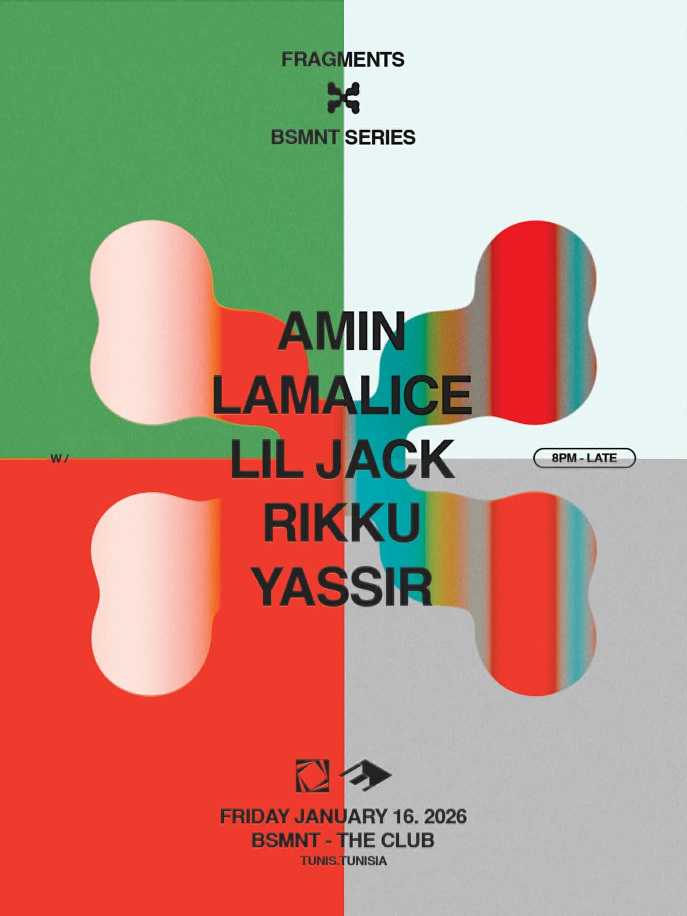 BSMNT SERIES x FRAGMENTS | AMIN | LAMALICE | LIL JACK | RIKKU | YASSIR