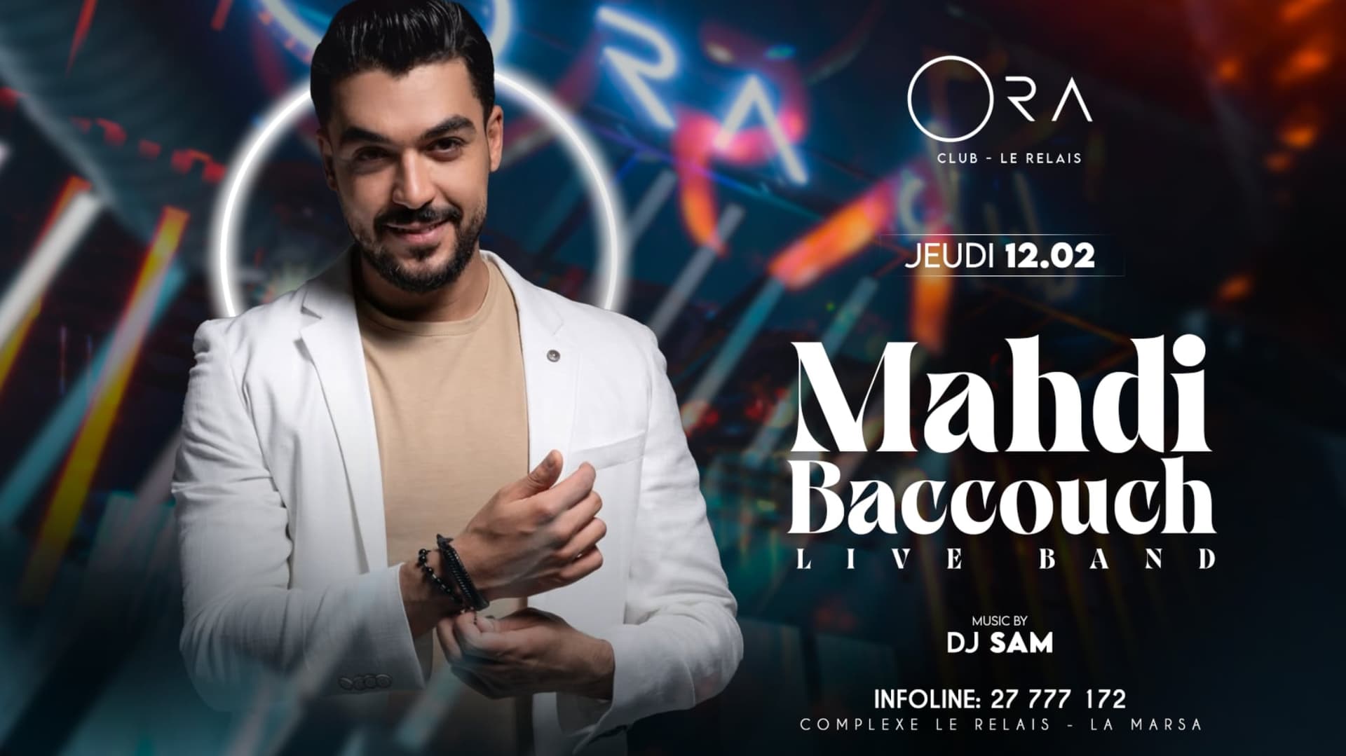 Mahdi Baccouche Live - Event poster in Tunis, Tunisia