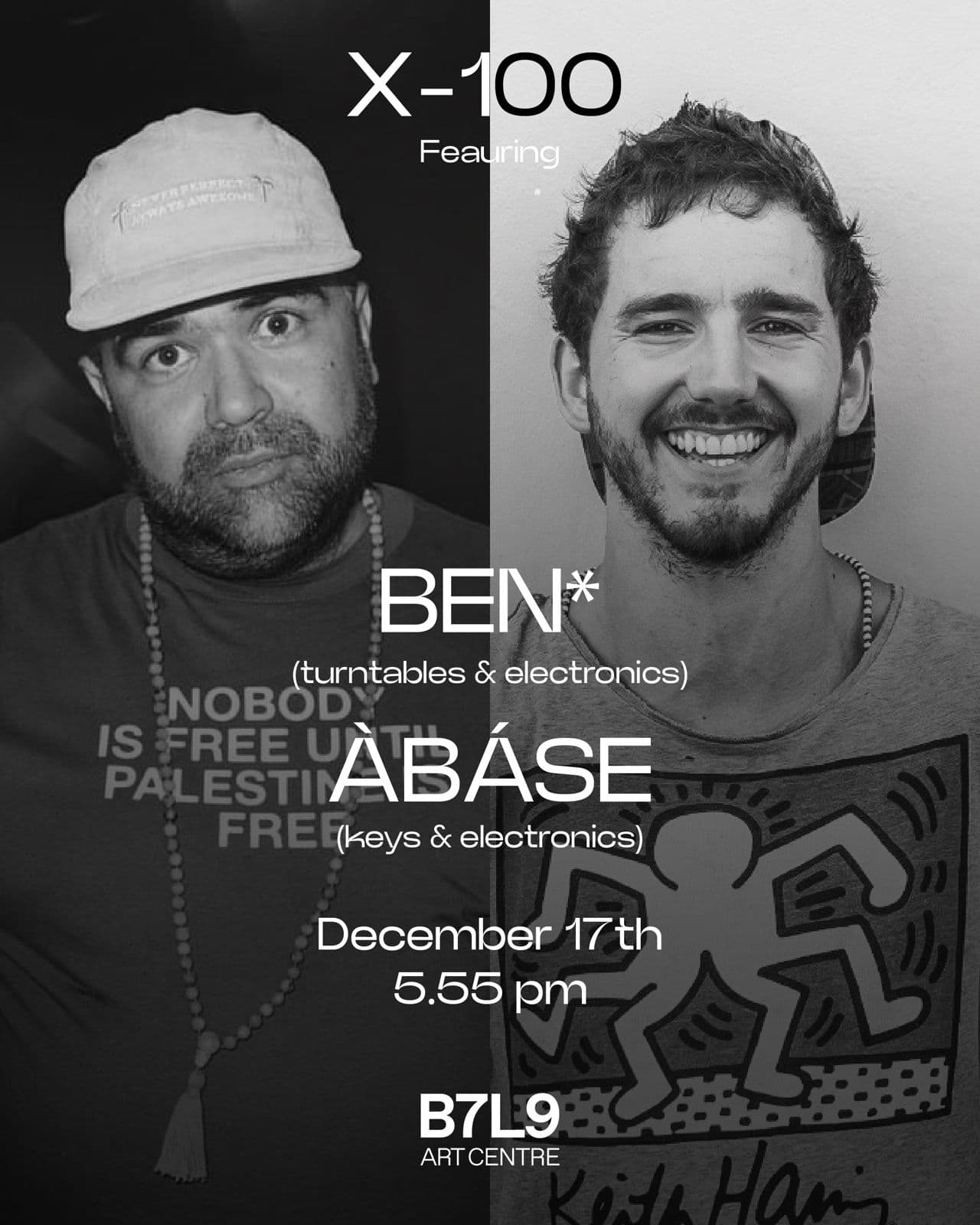 X-100 BY BEN* & ÀBÁSE - Event poster in Tunis, Tunisia