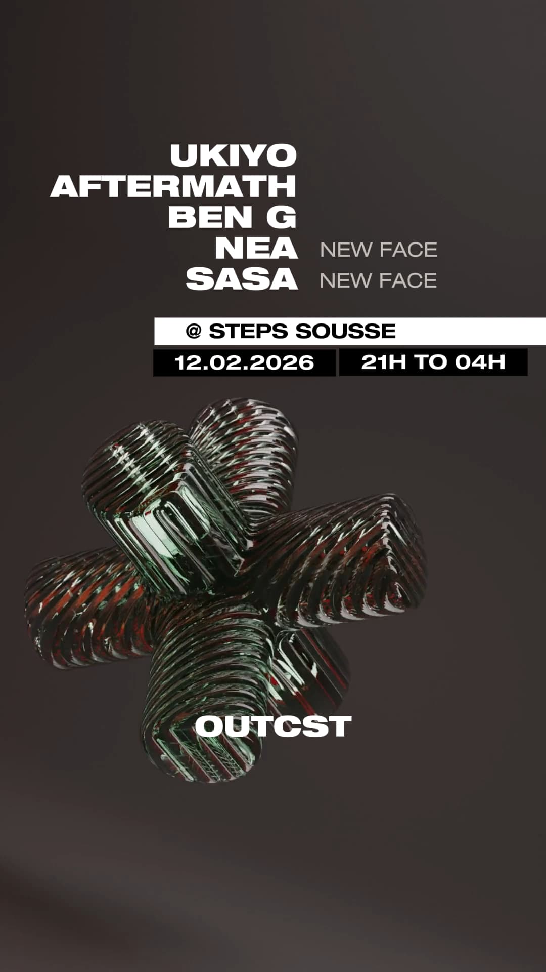Outcast Steps Sousse - Event poster in Tunis, Tunisia