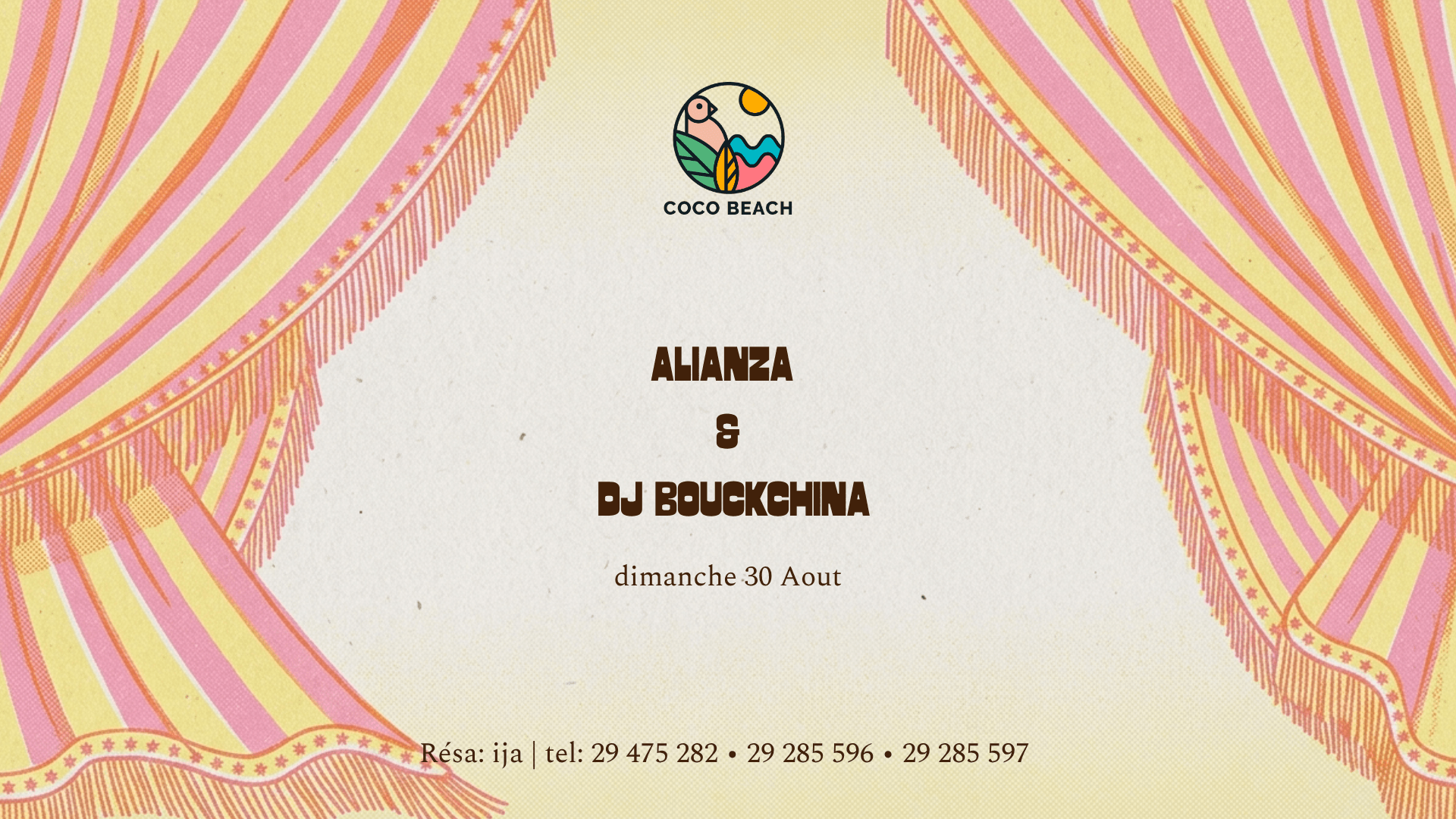 WEEK-END DE CLÔTURE | DIMANCHE 30 AOÛT |Alianza & DJ Bouckchina