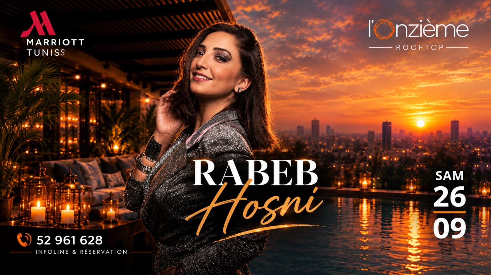 Rabeb Hosni @ l Onzieme Rooftop