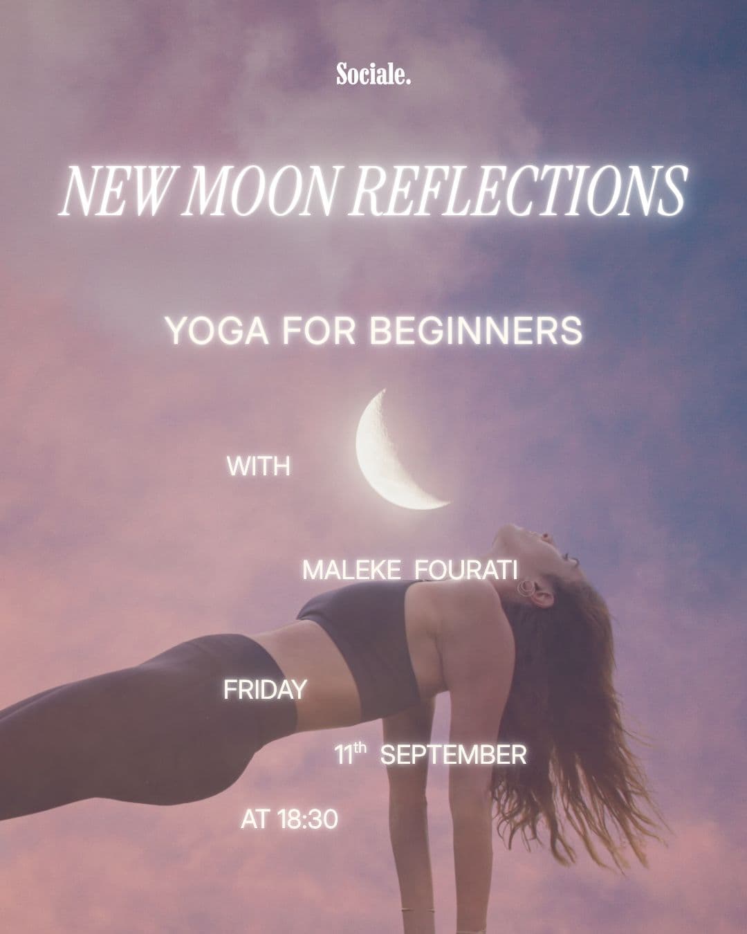 NEW MOON REFLECTIONS: Yoga for Beginners with Maleke Fourati - Sociale Sidi Bou Said