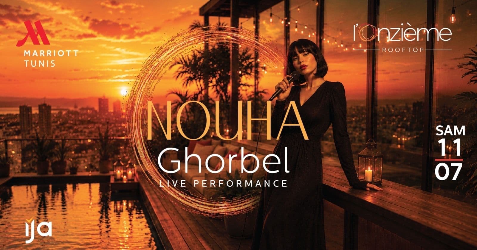 Nouha Ghorbel en live @ L Onzième Rooftop