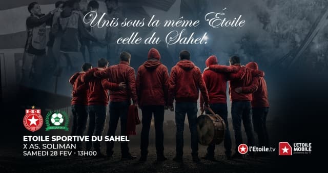 Tunisian Ligue Professionnelle 1 : Etoile Sportive Du Sahel VS AS SOLIMAN