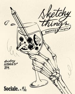 Sketchy Things : Sangria & Sketching with @molka.brk