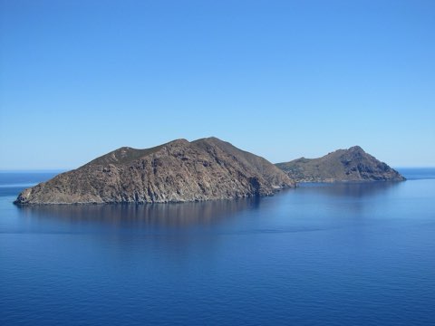 La Galite seen from the lighthouse rock
