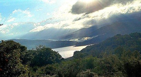 The lake among the Kroumirie hills