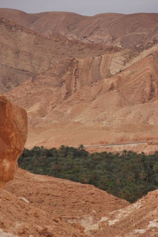 Mountains around the Tamerza oasis
