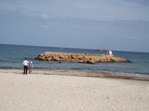 Boujaafar Beach, another view