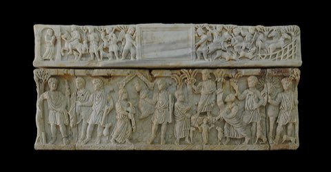 Christian sarcophagus from Sayada