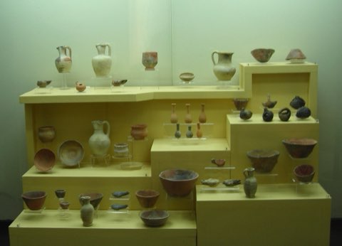 Punic pottery on display